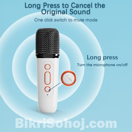 Portable Bluetooth Speaker with Wireless Microphones!